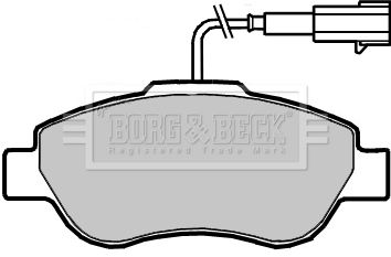 BORG & BECK Комплект тормозных колодок, дисковый тормоз BBP2416